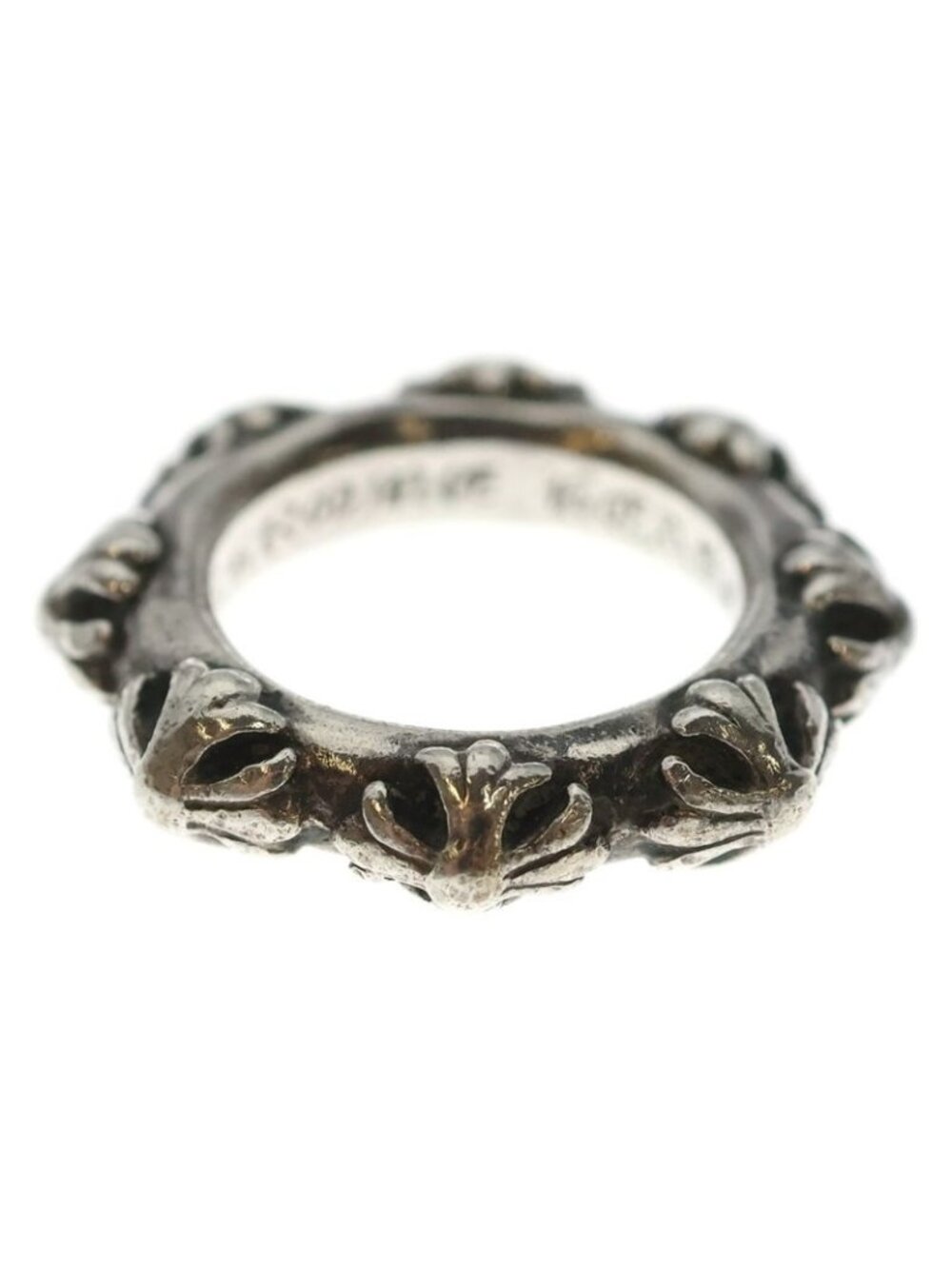 Chrome Hearts Cross Band Silver Ring